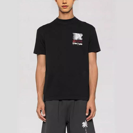 Palm Angels T-shirt singing joint alphabet short-sleeved T-shirt