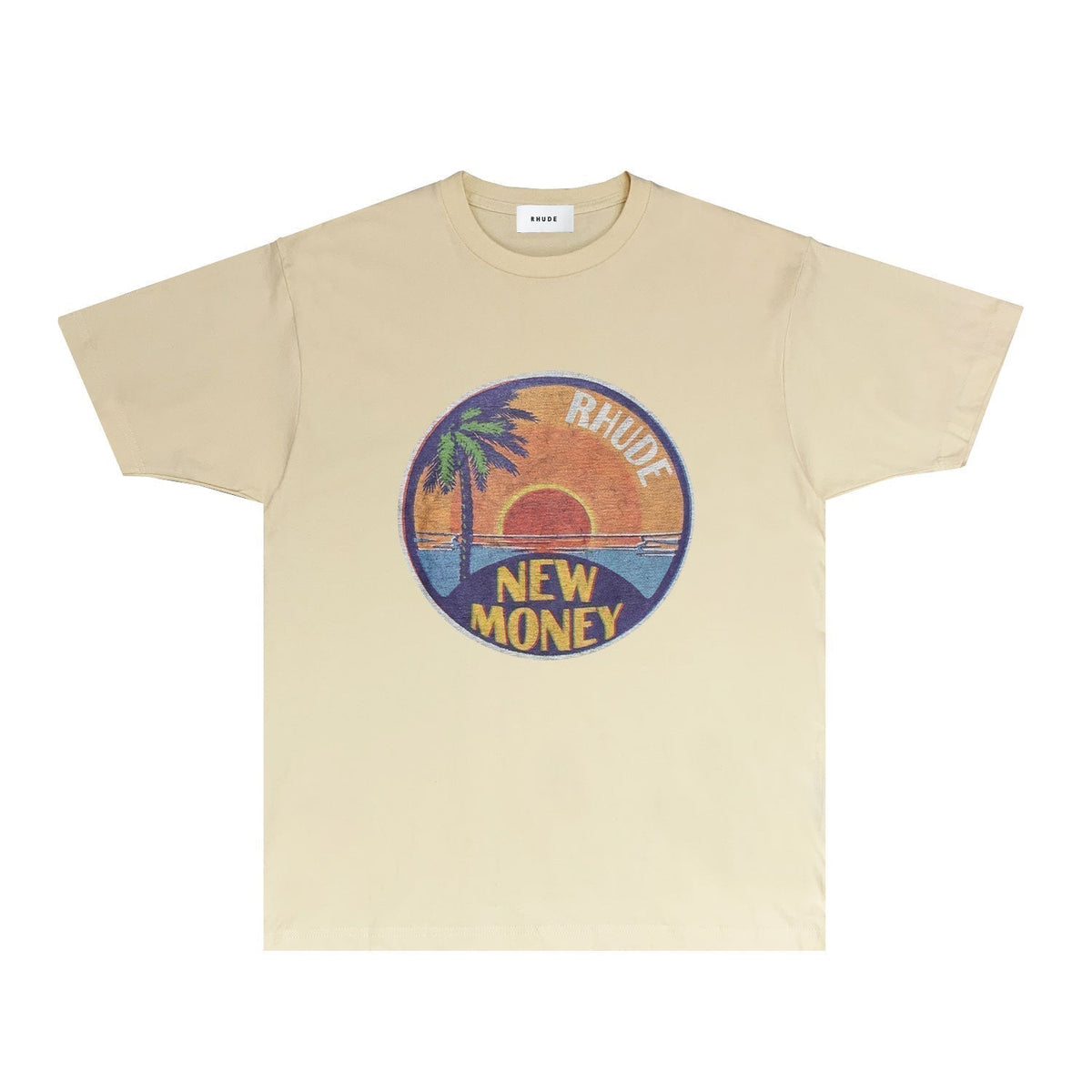Rhude T-shirts Printed Trendy Pure Cotton