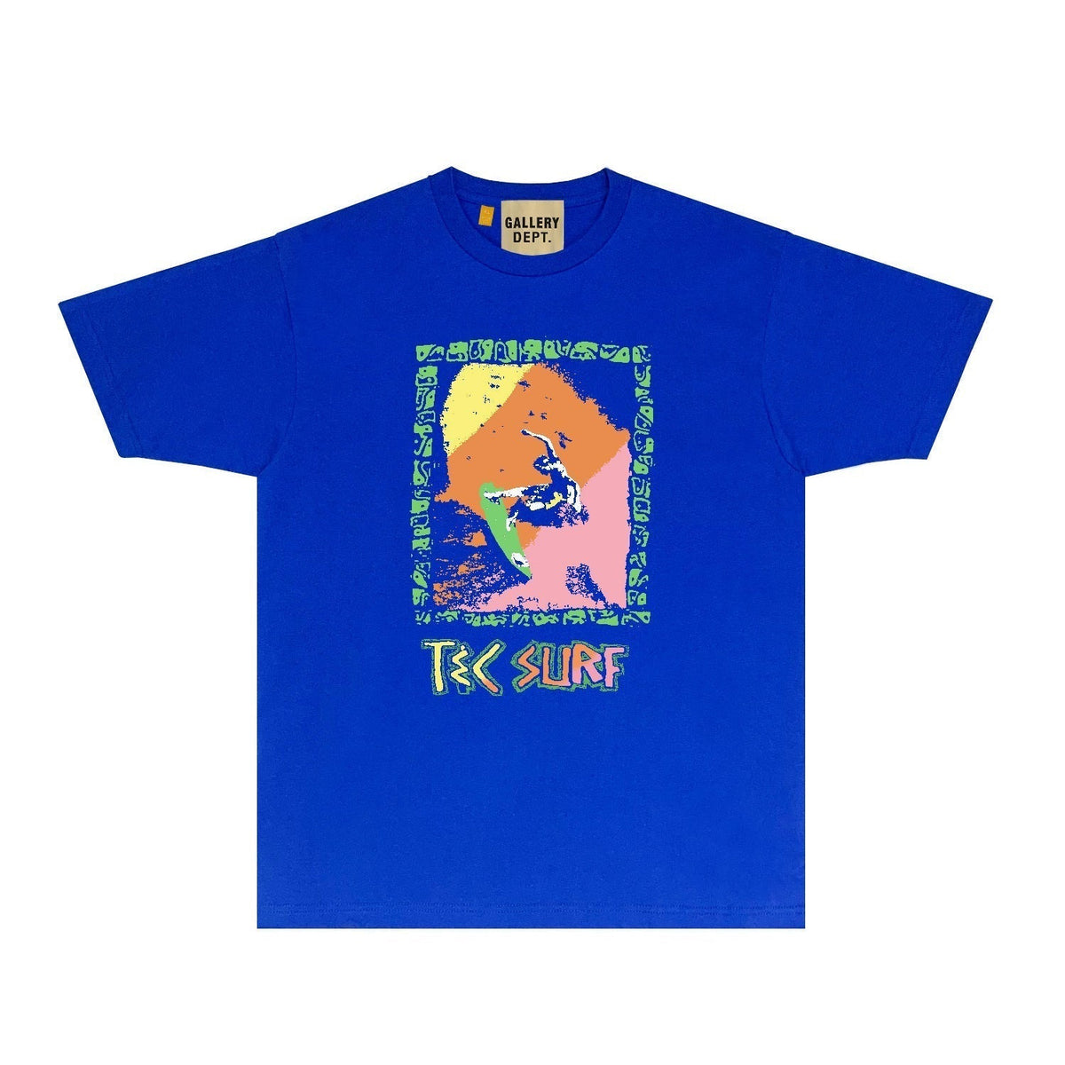 Gallery Dept T Shirt Retro Printed Loose Short-Sleeved Shirt