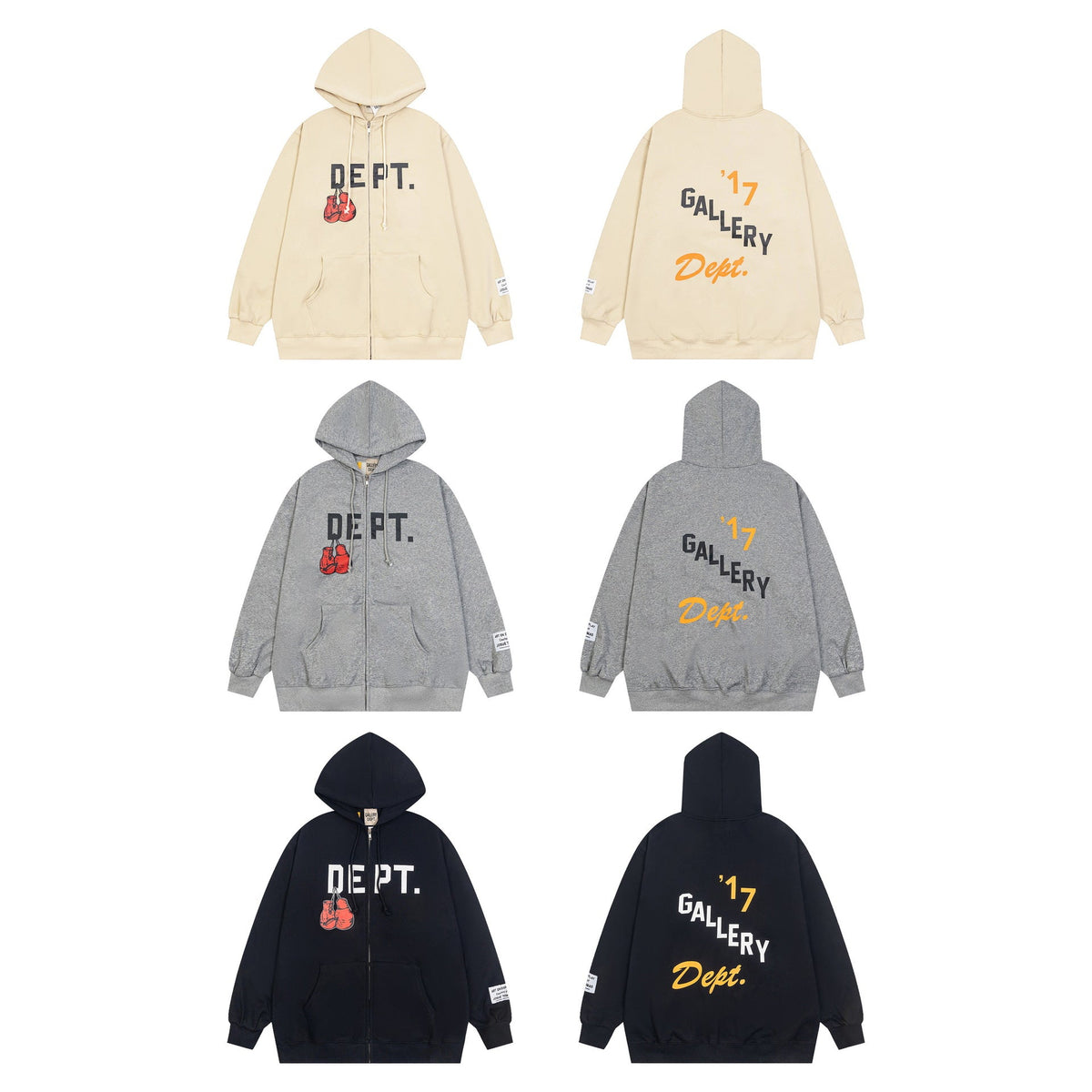 Gallery Dept Hoodie Loose Casual Cardigan Hoodie