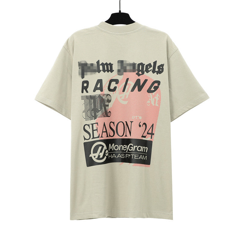 Palm Angels T-shirt singing joint alphabet short-sleeved T-shirt