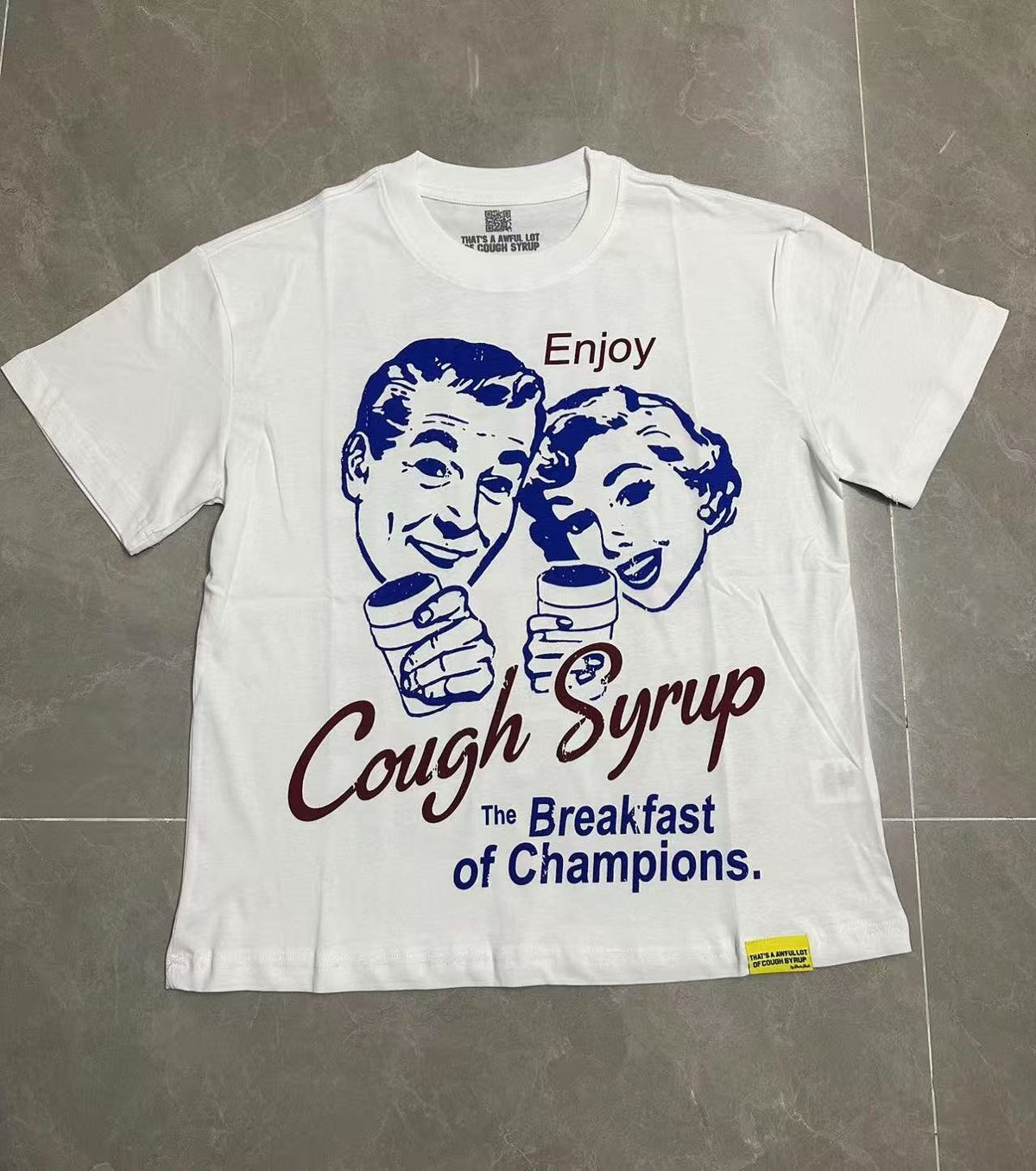 THAT'S A AWFUL LOT OF COUGH SYRUP Front & Back Graphic T-Shirt ¡ª front