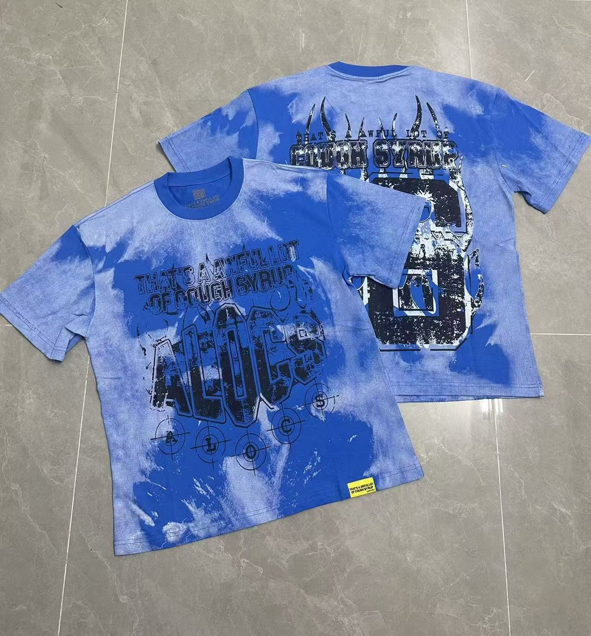 THAT'S A AWFUL LOT OF COUGH SYRUP Tie-Dye Graphic T-Shirt ¡ª context