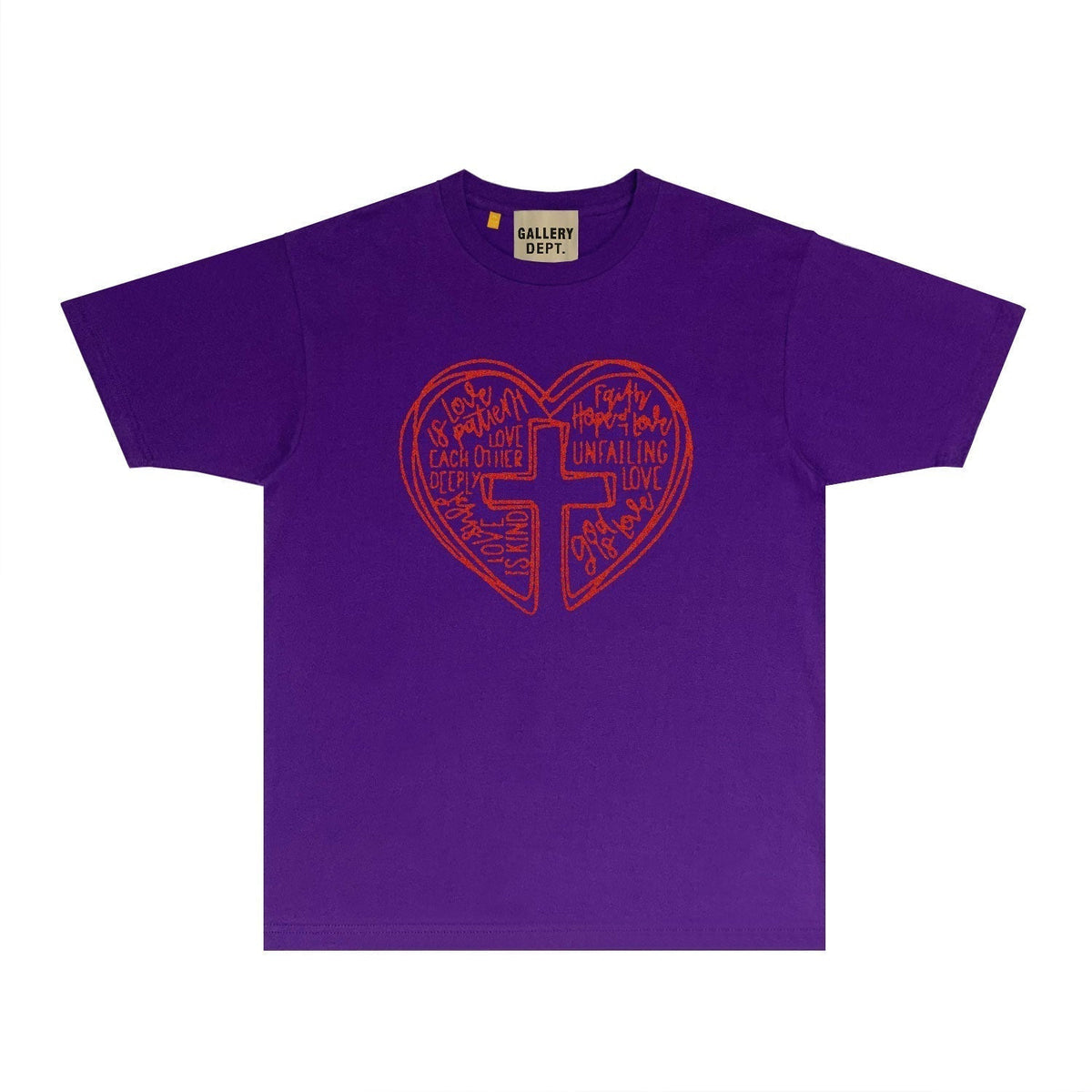 Gallery Dept T Shirt Retro Printed Loose Short-Sleeved Shirt